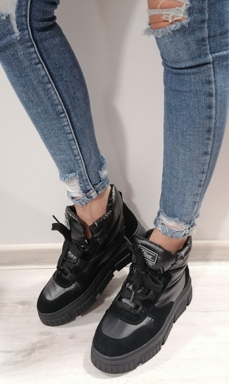 Členkové topánky čierne S. OLIVER 5-26250-41