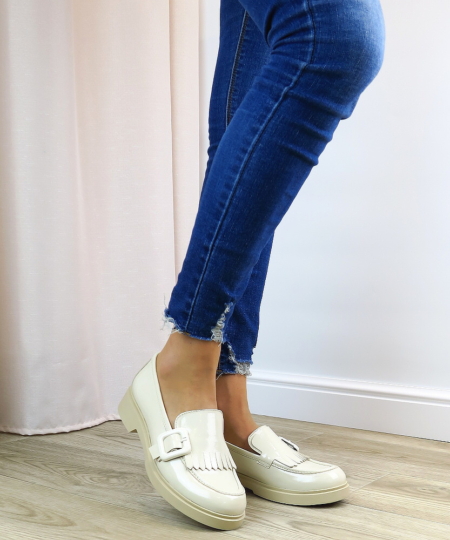 Béžové mokasíny SIMEN 8372A