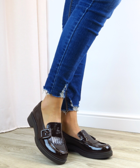 Tmavo-hnedé mokasíny SIMEN 8372A