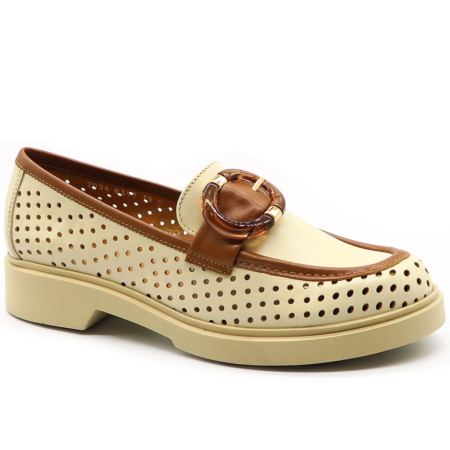 Béžové mokasíny SIMEN 8397A