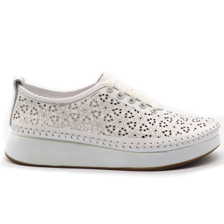 Biele poltopánky BOMBONELLA P729