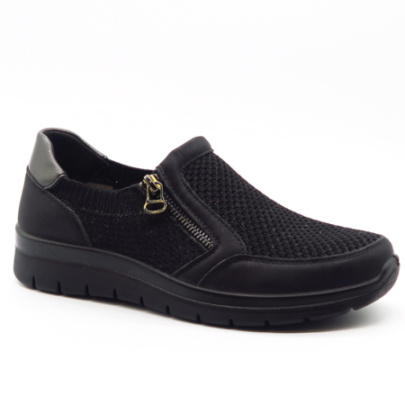 Čierne poltopánky UNISOFT 9026