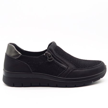 Čierne poltopánky UNISOFT 9026