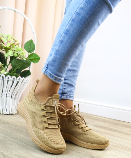 Tmavo-béžové tenisky NEWS 3634