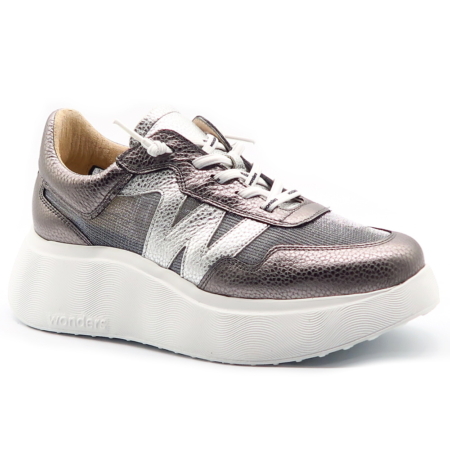 Strieborné sneakersy WONDERS A-3640