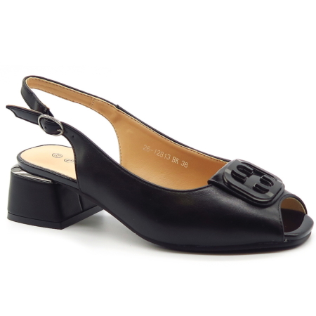 Čierne sandále POTOCKI 26-12813