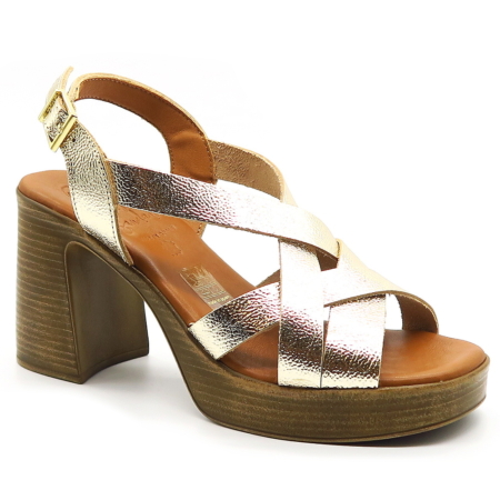 Zlaté sandále OH MY SANDALS 5938