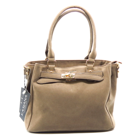 Tmavo-béžová kabelka FLORA&CO 7522