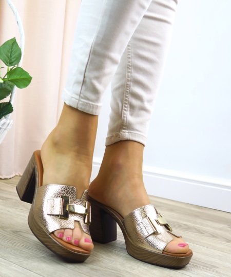 Zlaté vsuvky OH MY SANDALS 5930