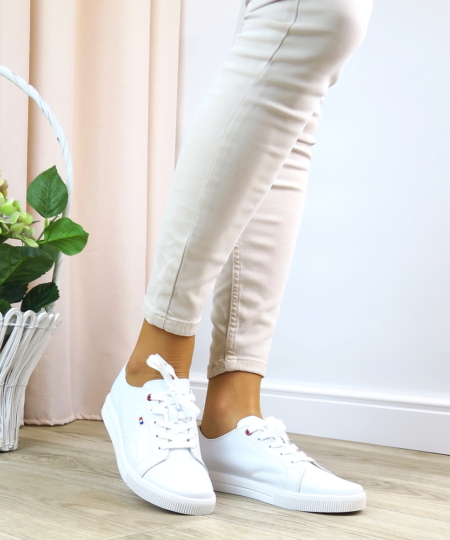 Biele tenisky VINCEZA 7863