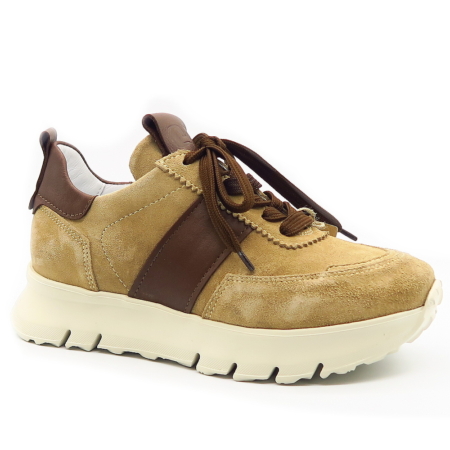 Tmavo-béžové sneakersy SIMEN 8388A