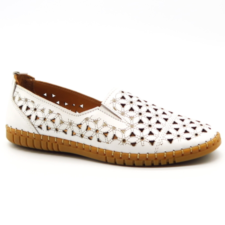 Biele mokasíny KLOP 4713108