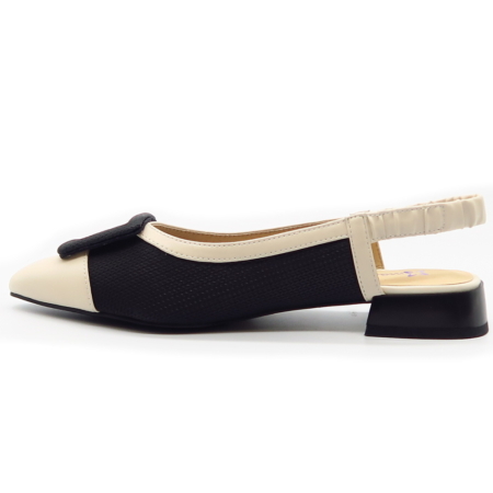 Béžovo-čierne sandále MACIEJKA K7466