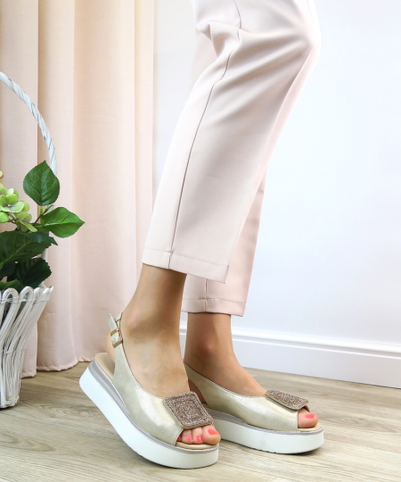 Zlaté sandále POTOCKI 26-12590