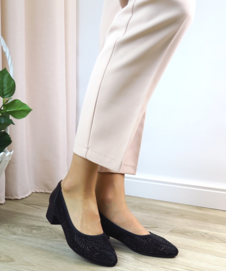 Čierne lodičky FIORE FINO 3014