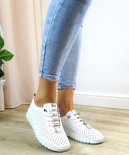 Biele poltopánky BOMBONELLA 796 02