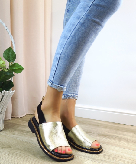 Zlaté sandále BOMBONELLA G029