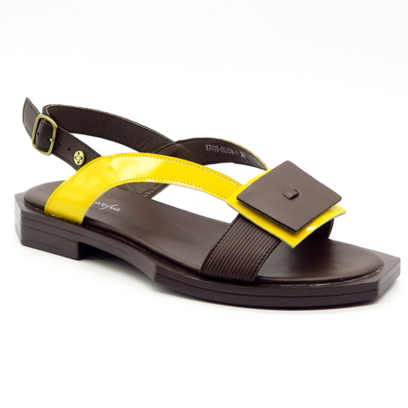 Hnedožlté sandále MACIEJKA K7478