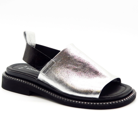 Strieborné sandále BOMBONELLA G029