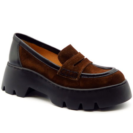 Tmavohnedé mokasíny SIMEN 8396A