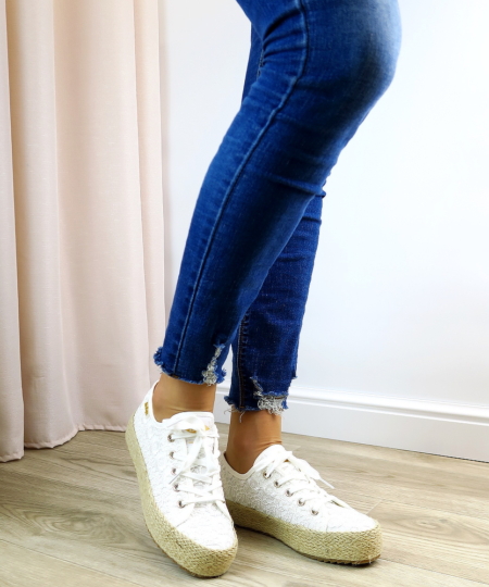 Biele tenisky LEE COOPER 4326L