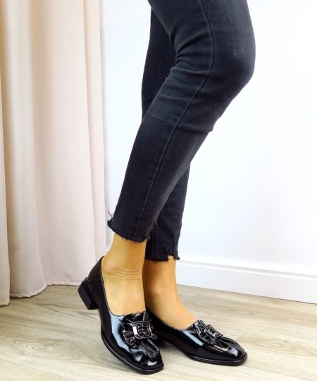 Čierne poltopánky GINO FABIANI 9867