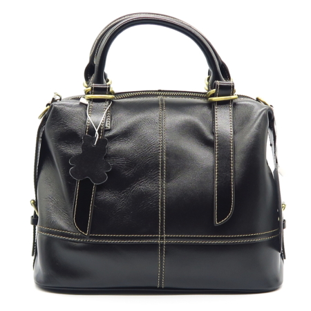 Kožená čierna kabelka 2225