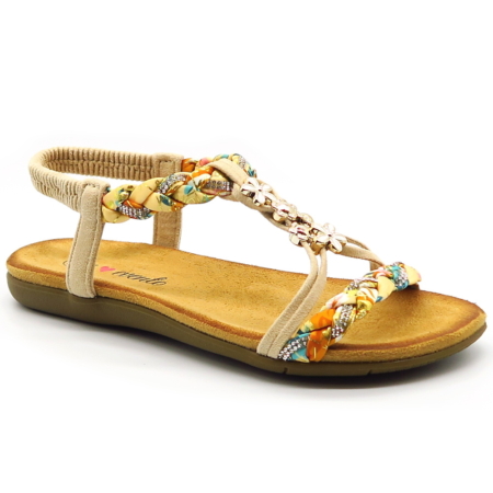 Béžové sandále EVENTO 8309