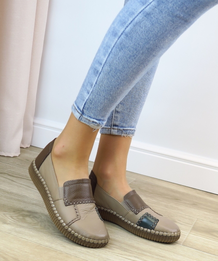 Béžové topánky CAMBELL 25-15300