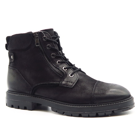 Čierne členkové topánky KLONDIKE 554H06