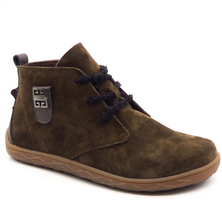 BAREFOOT tmavohnedé členkové topánky 556