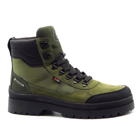 Zelené členkové topánky RIEKER U0270-54