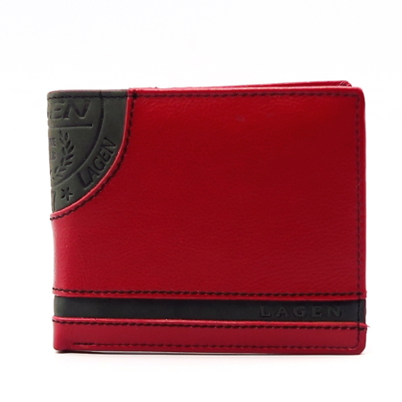 Červená peňaženka LAGEN LG-1810
