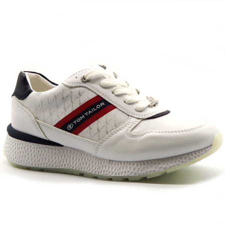 Biele sneakersy TOM TAILOR 5398007