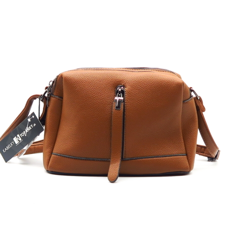 Tmavohnedá crossbody kabelka ERICK STYLE H1622