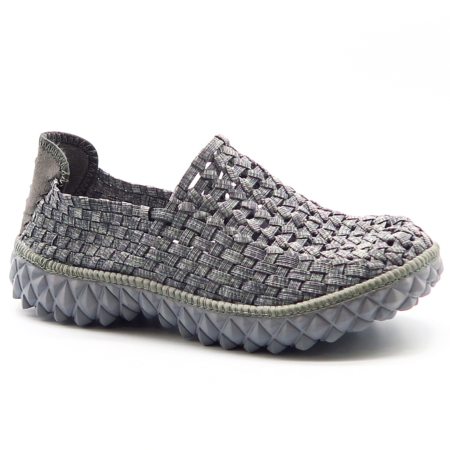 Sivé slip-on tenisky ROCK FULL