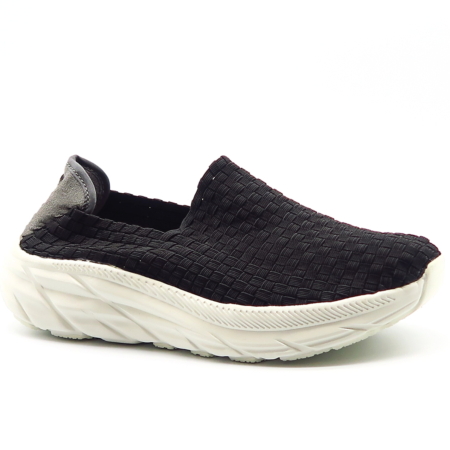 Čierne slip-on tenisky ROCK SHUKI
