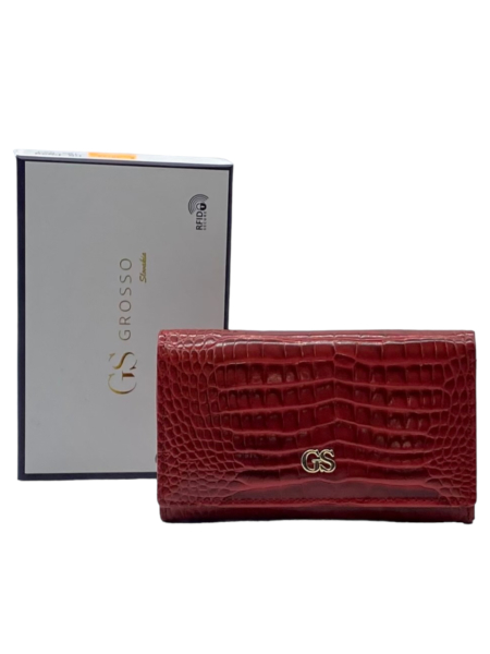 Červená peňaženka GROSSO GS-PN29